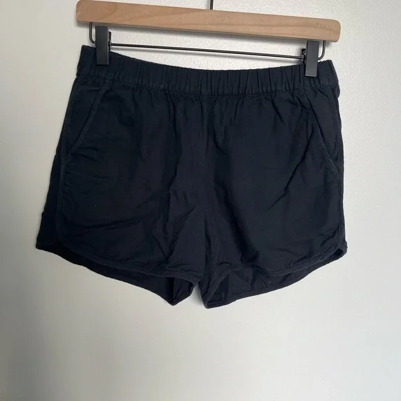 Madewell Pull On Shorts In Almost Black - Picture 5 of 10